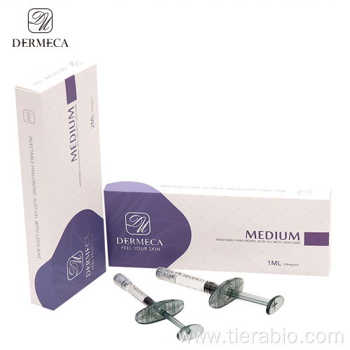 Hyaluronic Acid Injectable Dermal Lip Filler Medium 1.0ml
